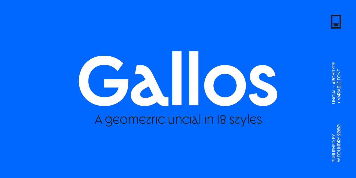 Gallos Font preview